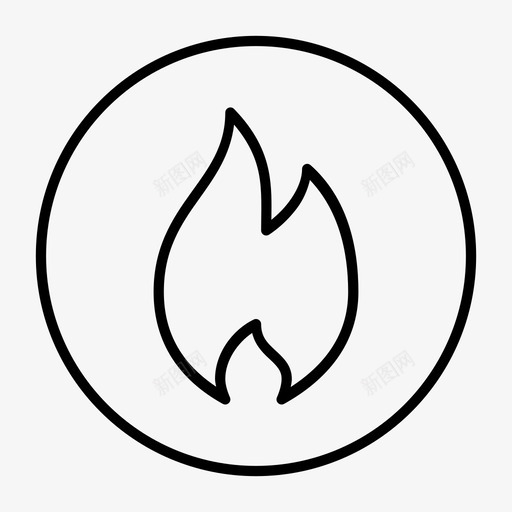 热火流行图标svg_新图网 https://ixintu.com 基本薄 流行 火 热