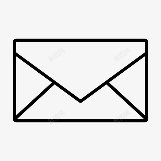 邮件信封基本资料图标svg_新图网 https://ixintu.com 信封 基本资料 邮件