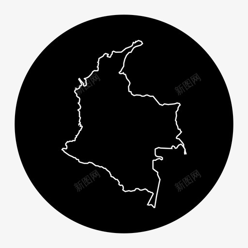 哥伦比亚地图拉丁美洲南美洲图标svg_新图网 https://ixintu.com 南美洲 哥伦比亚地图 拉丁美洲