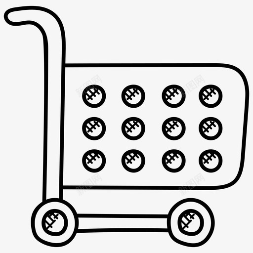 购物车网上购物电子商务图标svg_新图网 https://ixintu.com 杂货店购物 电子商务 网上购物 购物涂鸦图标 购物车