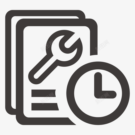 临时性维修工单svg_新图网 https://ixintu.com 临时性维修工单 线性