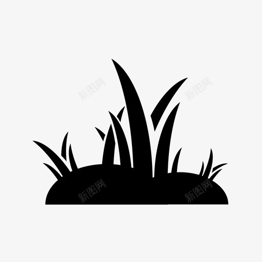 草花园树叶图标svg_新图网 https://ixintu.com 树叶 植物 自然 花园 草