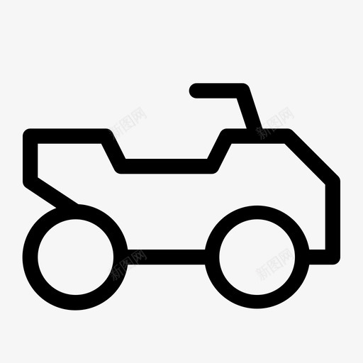 四轮车冒险亚视图标svg_新图网 https://ixintu.com 亚视 冒险 四轮车 车辆 运输线