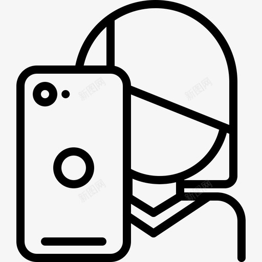 自拍博客电话图标svg_新图网 https://ixintu.com 博客 女人 照片 电话 自拍