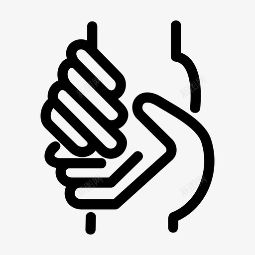 救命关心双手图标svg_新图网 https://ixintu.com 关心 双手 救命 牵手