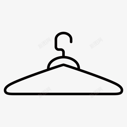 衣架衣服衣钩图标svg_新图网 https://ixintu.com 衣服 衣架 衣柜 衣钩