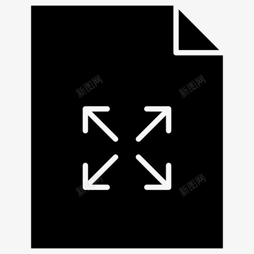 展开文档全屏调整大小图标svg_新图网 https://ixintu.com pdf阅读器应用程序实体 全屏 展开文档 调整大小