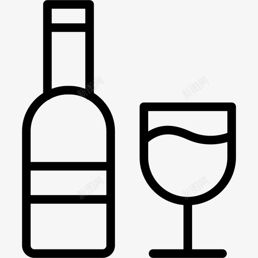葡萄酒酒瓶饮料图标svg_新图网 https://ixintu.com 标签 玻璃杯 葡萄酒 酒瓶 饮品1 饮料