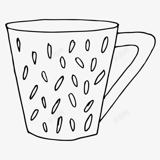 茶杯饮料玻璃杯图标svg_新图网 https://ixintu.com 手绘 玻璃杯 盘子 茶杯 餐具 饮料