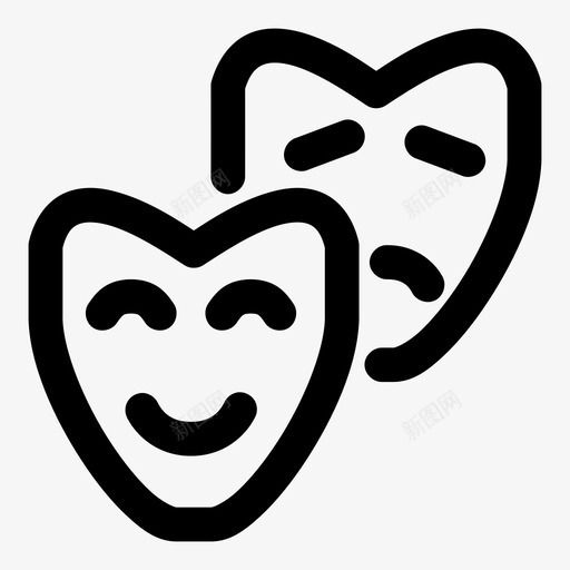 面具幽灵邪恶图标svg_新图网 https://ixintu.com 幽灵 怪异 诡异 邪恶 面具