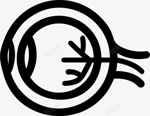 眼球解剖学人体解剖学图标svg_新图网 https://ixintu.com 人体解剖学 眼球 解剖学