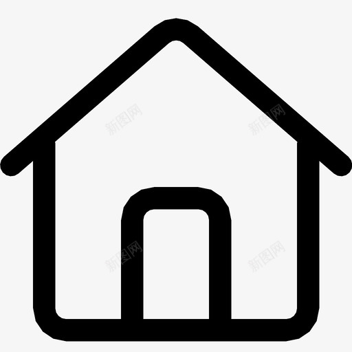 住宅住宿建筑物图标svg_新图网 https://ixintu.com 住宅 住宿 建筑物 房屋 财产