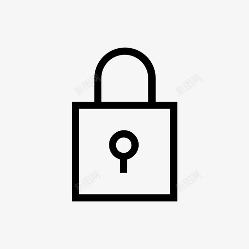 锁关闭安全图标svg_新图网 https://ixintu.com 关闭 安全 设置网络 锁