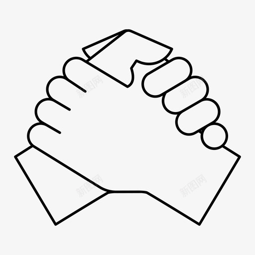 团结一致支持图标svg_新图网 https://ixintu.com 一致 团结 团结一致 团队合作 携手四机 支持