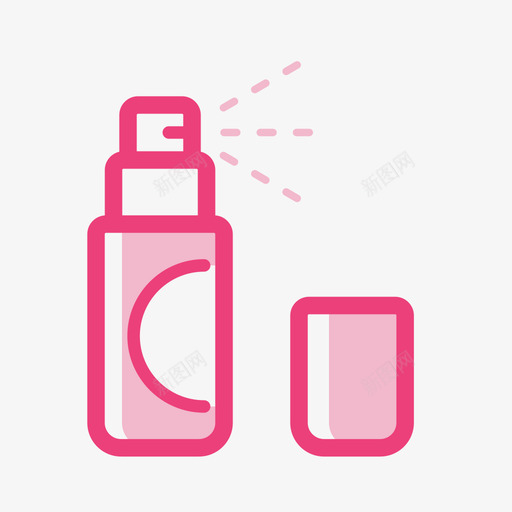 Spray 喷雾svg_新图网 https://ixintu.com Spray 喷雾 Spray 喷雾 扁平 多色 美妆