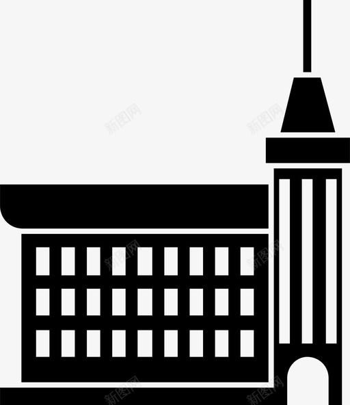 建筑城市人群图标svg_新图网 https://ixintu.com 人群 城市 建筑 摩天大楼 高楼