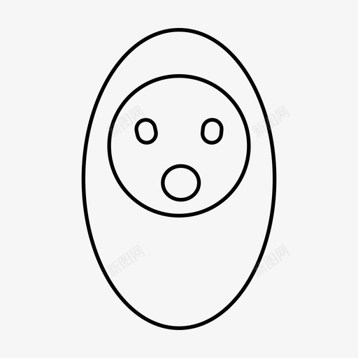 震惊婴儿快车图标svg_新图网 https://ixintu.com 婴儿快车 震惊