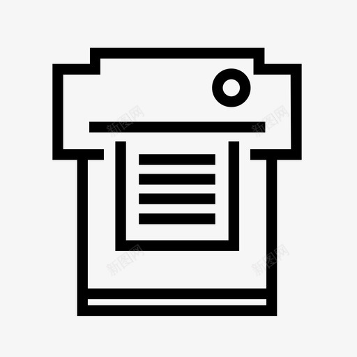 工业打印机机器印刷术图标svg_新图网 https://ixintu.com 印刷术 工业打印机 机器