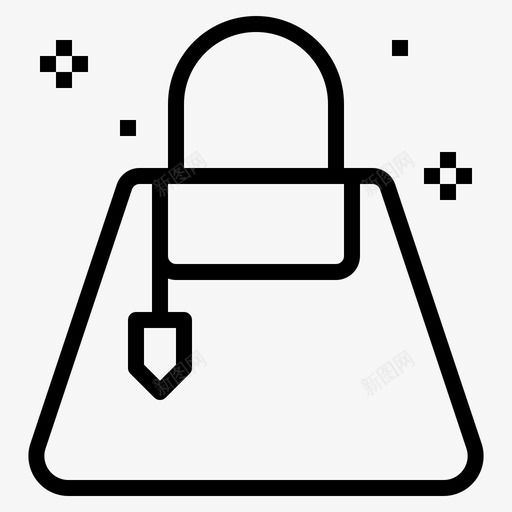女包购物图标svg_新图网 https://ixintu.com 女包 购物