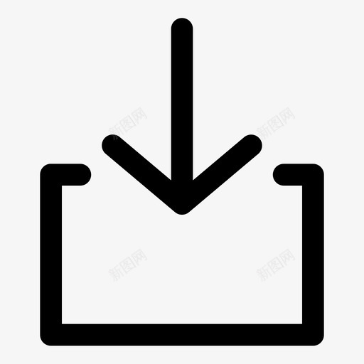 输入收件箱图标svg_新图网 https://ixintu.com 下载 收件箱 界面 输入
