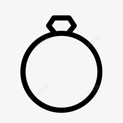 戒指钻戒订婚图标svg_新图网 https://ixintu.com 婚礼 戒指 浪漫 浪漫系列 爱情 订婚 钻戒