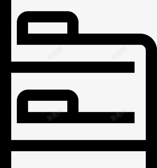 招待所床夜图标svg_新图网 https://ixintu.com 休息 夜 床 招待所 睡眠 简单商品服务 青年旅社