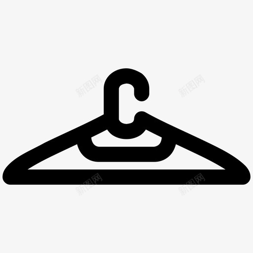 衣架衣服衣钩图标svg_新图网 https://ixintu.com 衣服 衣架 衣柜 衣钩