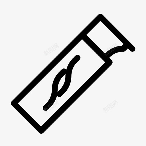 牙膏洗漱用品牙膏管图标svg_新图网 https://ixintu.com 洗漱用品 牙膏 牙膏管