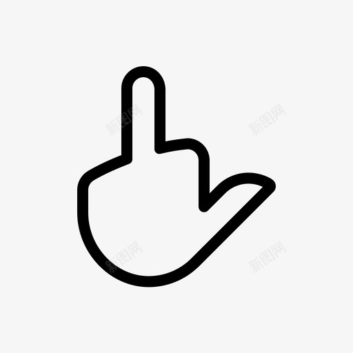 bird middle finger 01.2svg_新图网 https://ixintu.com bird middle finger 01.2