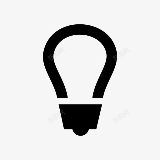 灯泡电灯泡照明图标svg_新图网 https://ixintu.com 灯 灯泡 照明 电 电灯泡