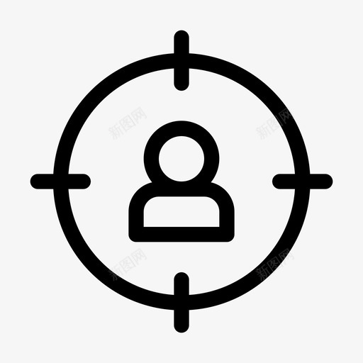 招聘客户雇佣图标svg_新图网 https://ixintu.com 团队 客户 招聘 目标 组织线 雇佣