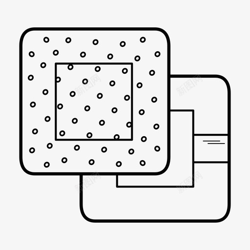 医用膏药胶带绷带图标svg_新图网 https://ixintu.com 医用膏药 急救 穿孔塑料 绷带 胶带 防水