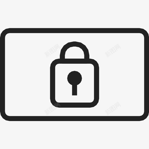 信用卡锁安全图标svg_新图网 https://ixintu.com 信用卡 安全 锁