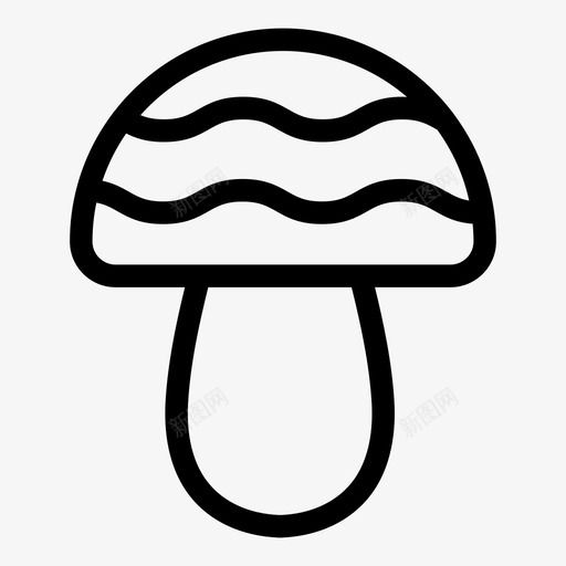 蘑菇野营食物图标svg_新图网 https://ixintu.com 旅游 森林 自然 蘑菇 野营 露营物品 食物