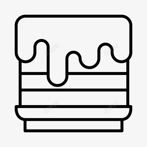 蛋糕菜肴甜点图标svg_新图网 https://ixintu.com 吃的 甜点 糕点 菜肴 蛋糕 食物
