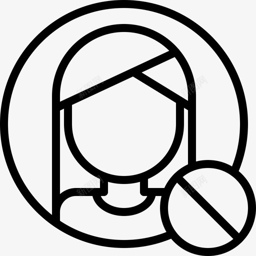 阻止用户禁止黑色图标svg_新图网 https://ixintu.com 列表 删除 博客 禁止 阻止用户 黑色