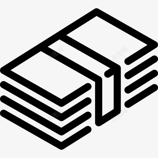 基金风险投资直线型图标svg_新图网 https://ixintu.com 基金 直线型 风险投资