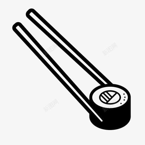 寿司筷子日式图标svg_新图网 https://ixintu.com maki 寿司 寿司卷 日式 筷子