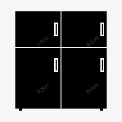 冰箱冰厨房图标svg_新图网 https://ixintu.com 冰 冰箱 厨房 厨房用具