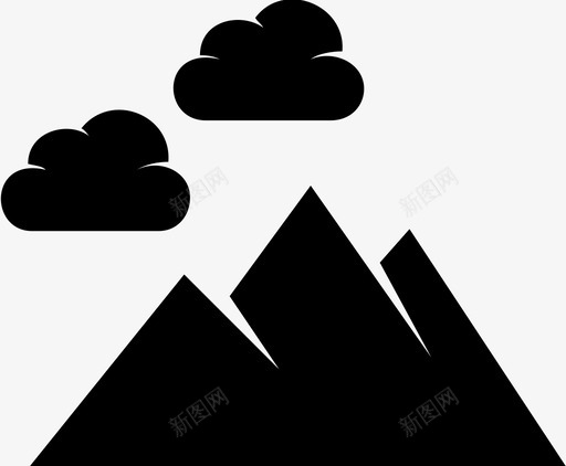 风景远足山图标svg_新图网 https://ixintu.com 山 自然 远足 风景