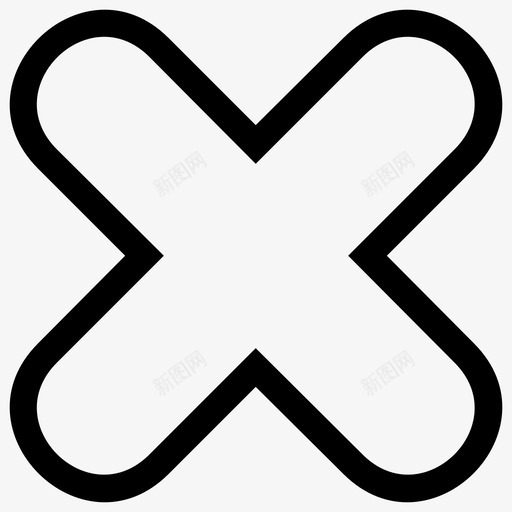 拒绝交叉退出图标svg_新图网 https://ixintu.com 乘法 交叉 拒绝 数学 退出