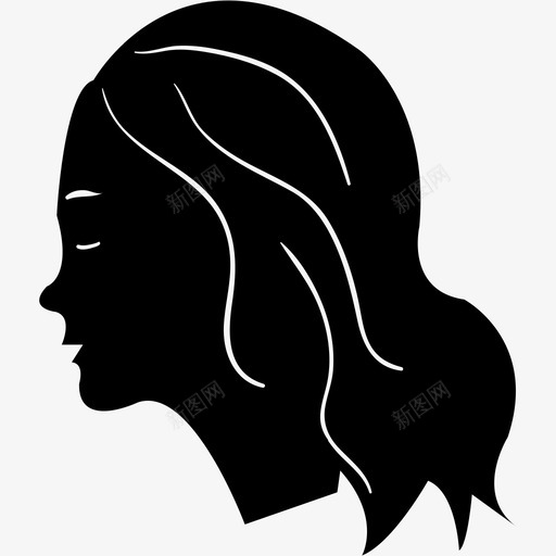 女孩侧轮廓女孩侧面轮廓脸图标svg_新图网 https://ixintu.com 头 女人 女孩侧轮廓 女孩侧面轮廓 肖像 脸
