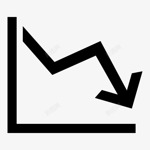 图表下降下降减少图标svg_新图网 https://ixintu.com 下降 减少 图表下降 库存