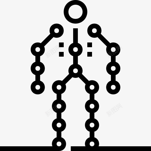 动作捕捉人物人体图标svg_新图网 https://ixintu.com 人体 人物 动作捕捉 视频制作futuro生产线