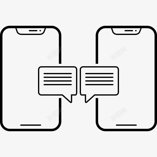 谈话闲聊留言图标svg_新图网 https://ixintu.com 留言 谈话 闲聊