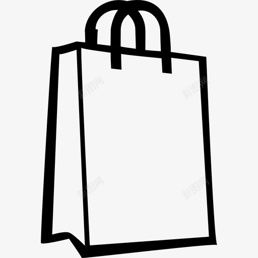 纸袋采购商店图标svg_新图网 https://ixintu.com 商店 手绘 纸袋 采购
