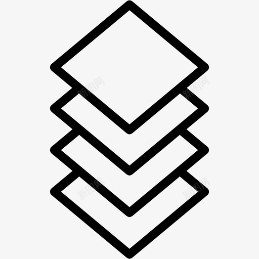 图层排列图标svg_新图网 https://ixintu.com gis 图层 排列 设计 集合17
