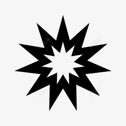 爆炸周年纪念砰砰图标svg_新图网 https://ixintu.com 周年纪念 灯光 烟火 爆炸 砰砰