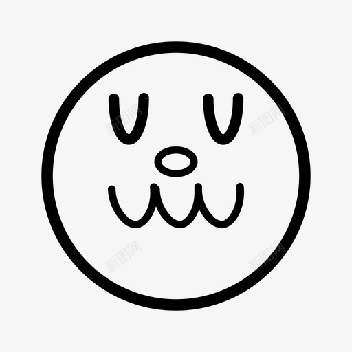 鱿鱼嘴卡通表情图标svg_新图网 https://ixintu.com 卡通 复古表情 快乐 脸 表情 鱿鱼嘴