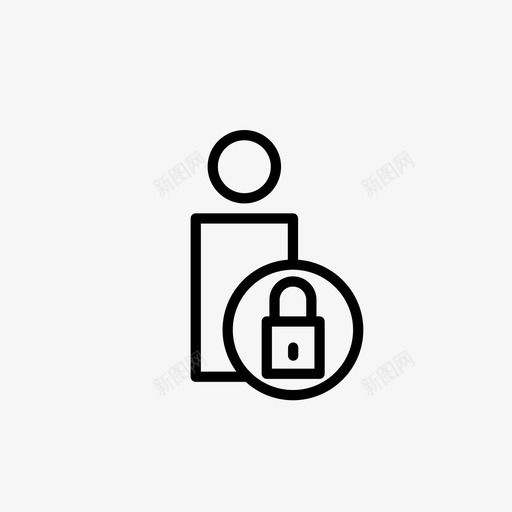 安全锁保护图标svg_新图网 https://ixintu.com 保护 安全 安全2 锁